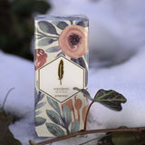 Ethereal flowers box perfume in the snow