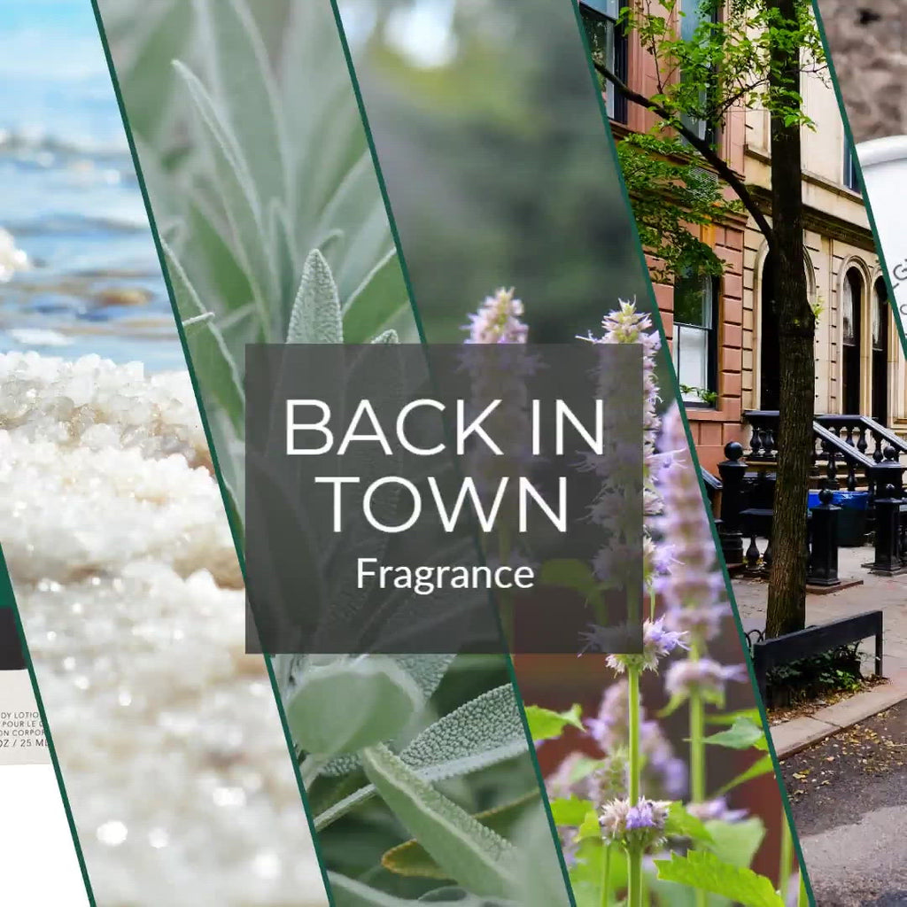 Back in town perfume nostalgia sea salt sage music vide patchouli city