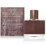 Micro brew lager cologne with vegan leather bottle