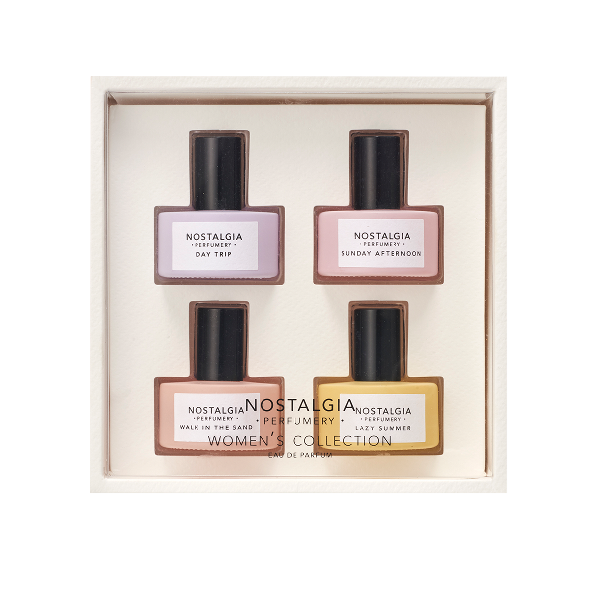 Nostalgia floral fragrances as a gift in a white case