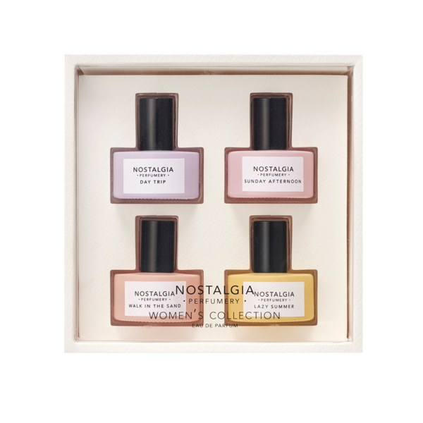 Nostalgia floral fragrances as a gift in a white case
