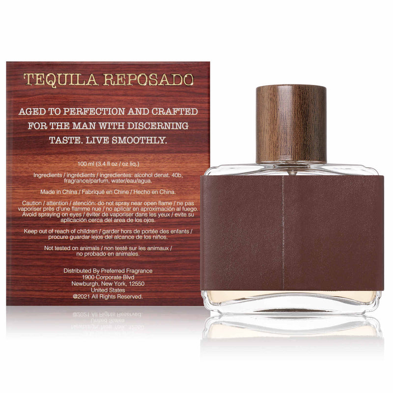 Distillery Series Tequila Reposado cologne vegan leather bottle