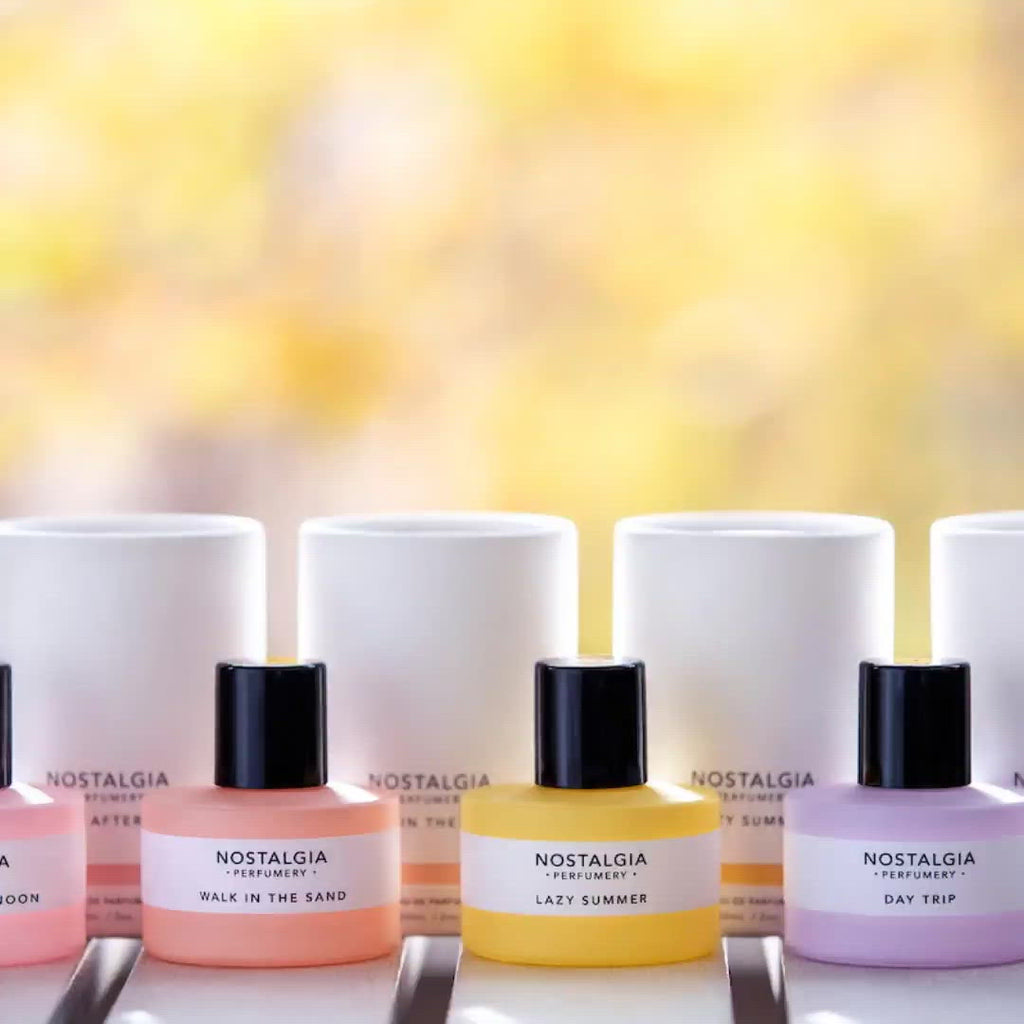 Lazy summer fragrance nostalgia yellow bottle perfume video notes