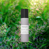 Country cabin mist green grass with purple accents spring