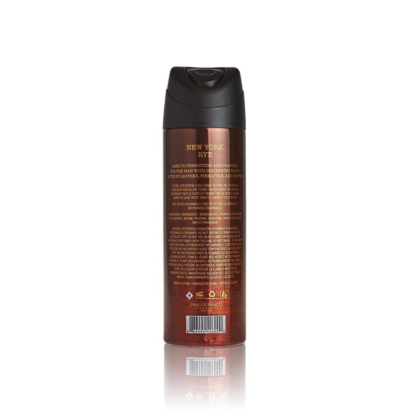 New York Rye Body Spray for men